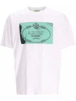 Aries футболка с принтом Wiccan Ring, белый