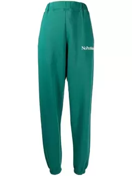 Aries спортивные брюки с надписью, зеленый