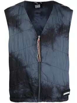 Aries жилет с принтом тай-дай, черный