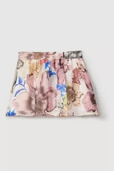 Арина с цветочным принтом и юбкой с шортами Reiss, розовый