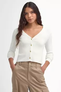 Ария вязаная кардиган Barbour International, белый