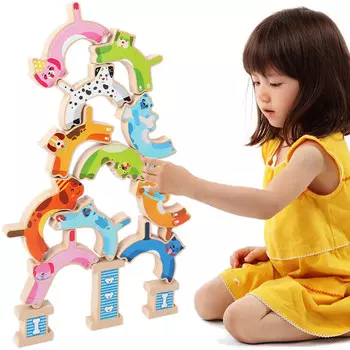 Аркадная игра «Балансирующие деревянные собаки» Jhtoy-637 Inna marka