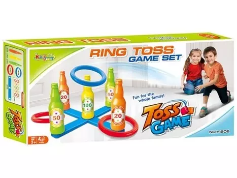 Аркадная игра «Бросание обруча, Ринго, разноцветных бутылок и обручей» «Попади в цель» Игрушечная головокружение Zabawkowy Zawrt Gowy