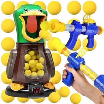 Аркадная игра Hungry Duck Стрельба по мишеням 2 пистолета + 24 мяча Doris