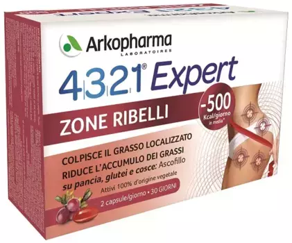 Arkopharma 4321 Expert Slim Zone Rebels 60 капсул против локализованного жира