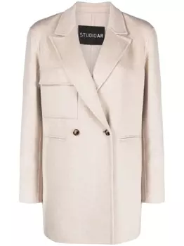 Arma двубортное пальто Keliza, нейтральный цвет