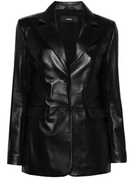 Arma однобортный кожаный пиджак, черный