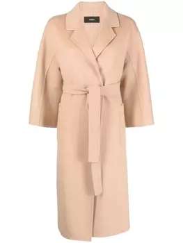 Arma шерстяное пальто с поясом, коричневый