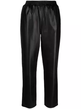 Arma укороченные кожаные брюки, черный