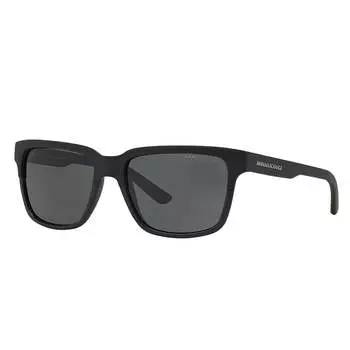 Armani Exchange AX 4026S 812287 56 мм унисекс квадратные солнцезащитные очки, цвет matte & shiny black