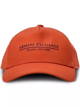 Armani Exchange бейсболка с логотипом, оранжевый