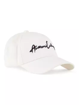 Armani Exchange бейсболка с вышитым логотипом, белый