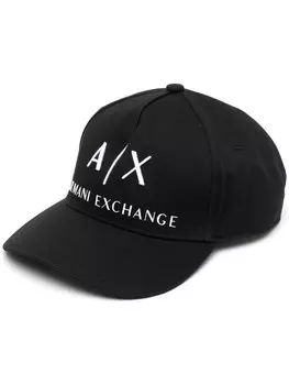 Armani Exchange бейсболка с вышитым логотипом, черный