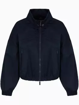 Armani Exchange бомбер на молнии, синий