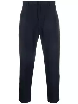 Armani Exchange брюки чинос со складками, синий