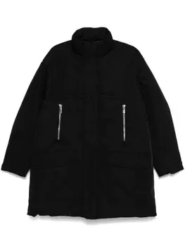 Armani Exchange длинный пуховик, черный