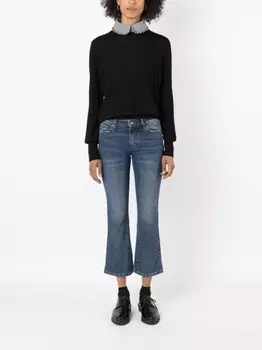 Armani Exchange джемпер с тисненым логотипом, черный