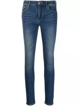 Armani Exchange джинсы скинни средней посадки, синий