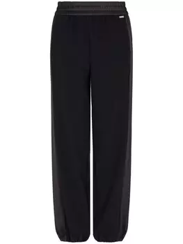 Armani Exchange джогеры с завышенной талией, черный