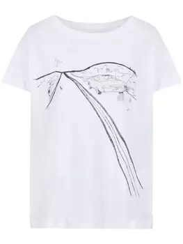 Armani Exchange футболка с графичным принтом, белый