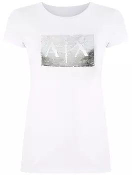Armani Exchange футболка с логотипом, белый