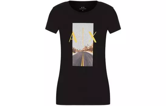 ARMANI EXCHANGE Футболка женская, черный