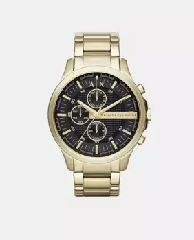 Armani Exchange Hampton AX2137 Мужские часы с хронографом из черной стали