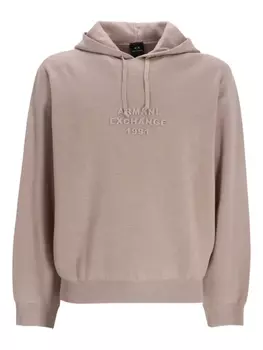 Armani Exchange худи с тисненым логотипом, нейтральный