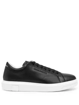 Armani Exchange кеды на шнуровке, черный