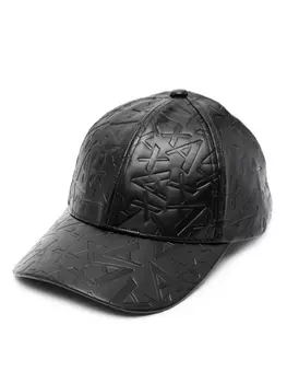Armani Exchange кепка с тисненой монограммой, черный