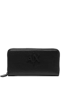 Armani Exchange кошелек из искусственной кожи с логотипом, черный