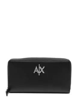 Armani Exchange кошелек с логотипом, черный