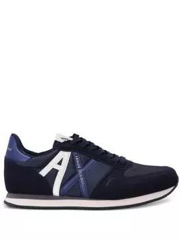 Armani Exchange кроссовки AX со вставками, синий