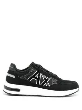 Armani Exchange кроссовки с логотипом, черный