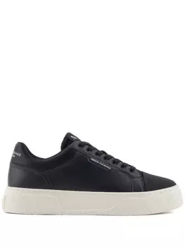Armani Exchange кроссовки с логотипом, черный