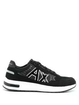 Armani Exchange кроссовки с логотипом, черный