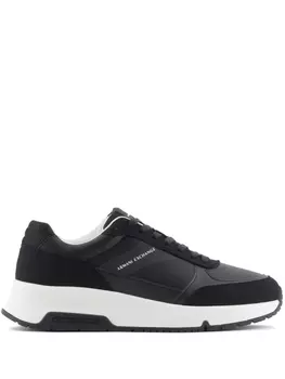Armani Exchange кроссовки с логотипом, черный