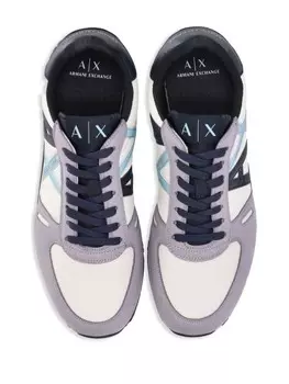 Armani Exchange кроссовки с логотипом, серый