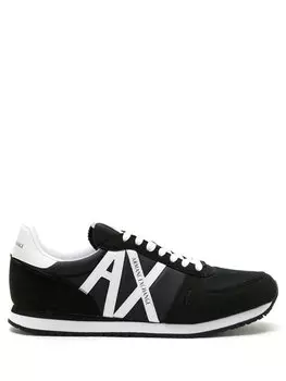 Кроссовки Armani Exchange Logo Patch, черный/белый