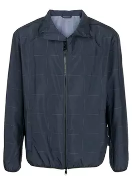 Armani Exchange куртка с геометричным принтом, синий