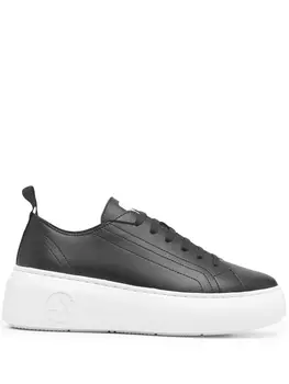 Armani Exchange массивные кроссовки на шнуровке, черный