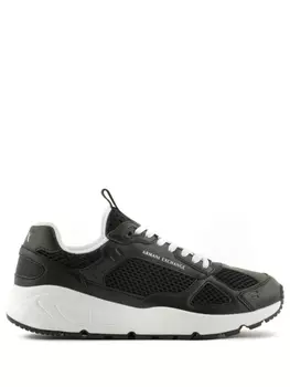 Armani Exchange массивные кроссовки со вставками, черный