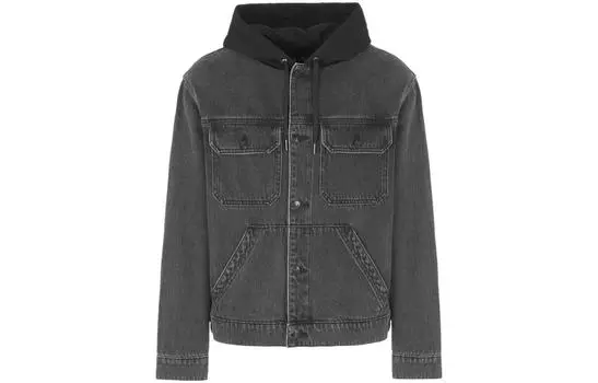 ARMANI EXCHANGE Мужская джинсовая куртка, цвет Black Denim