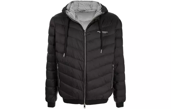 ARMANI EXCHANGE Мужской пуховик, Черный