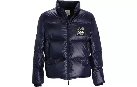 ARMANI EXCHANGE Мужской пуховик, Синий