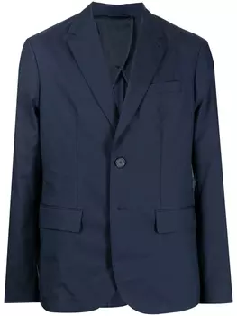 Armani Exchange однобортный пиджак, синий