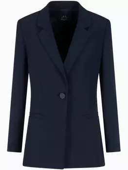 Armani Exchange однобортный пиджак, синий
