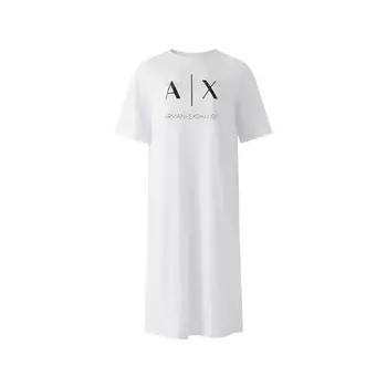 ARMANI EXCHANGE Платье AE с короткими рукавами, белое, женское
