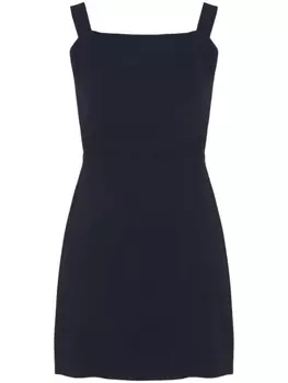 Armani Exchange платье мини с открытой спиной, синий