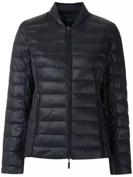 Armani Exchange пуховик на молнии, черный